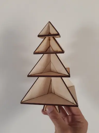 Modular Pyramid Tree - Wood